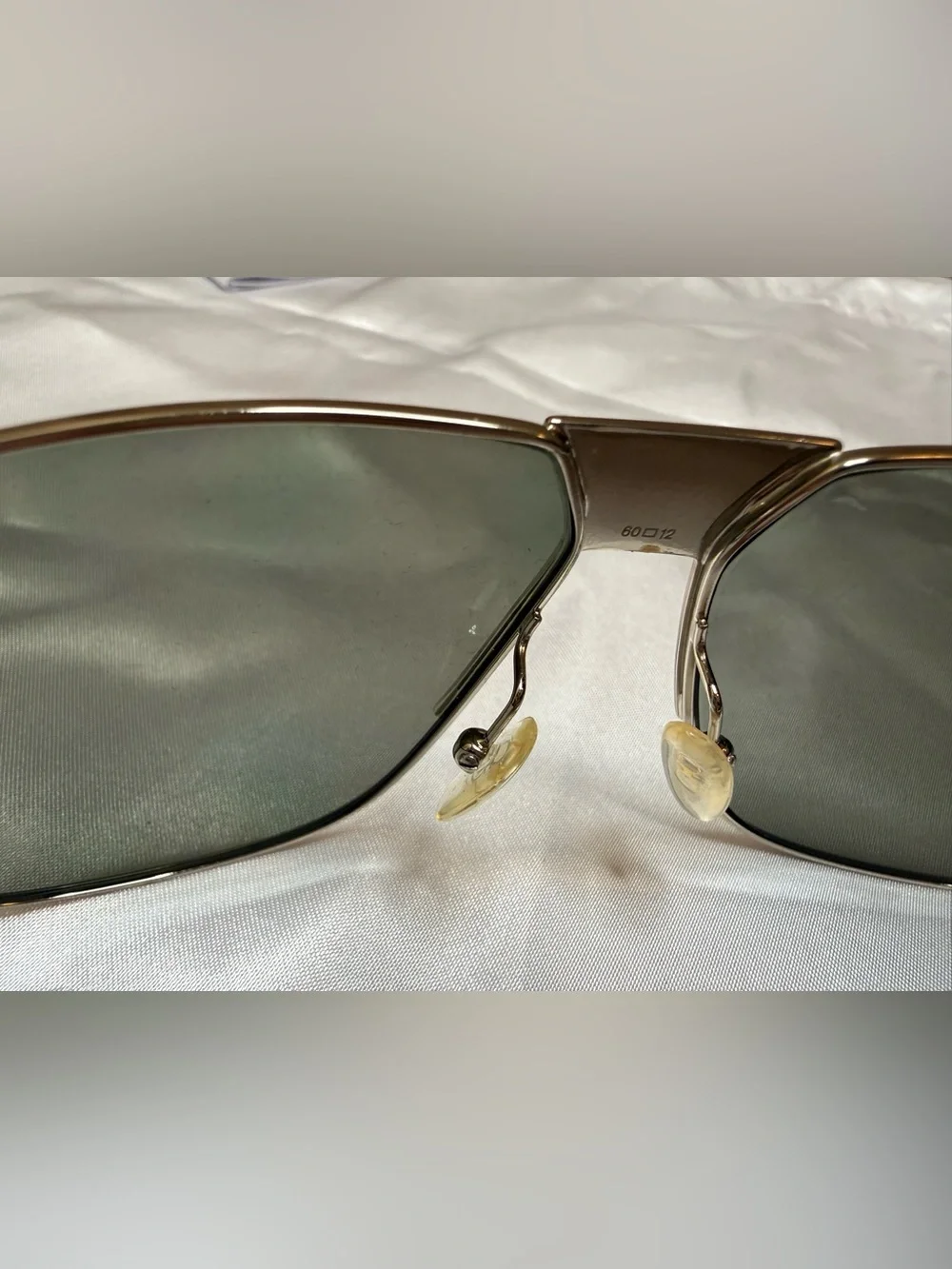 Salvatore Ferragamo SF137SP Polarized Aviator Sunglasses Gunmetal Italy